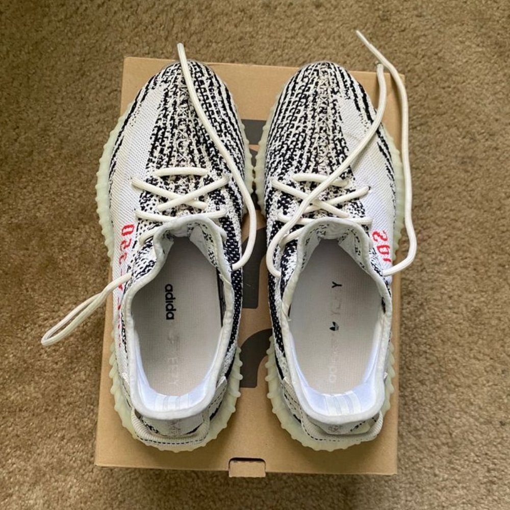Size 9.5 - Adidas Yeezy Boost 350 V2 Zebra